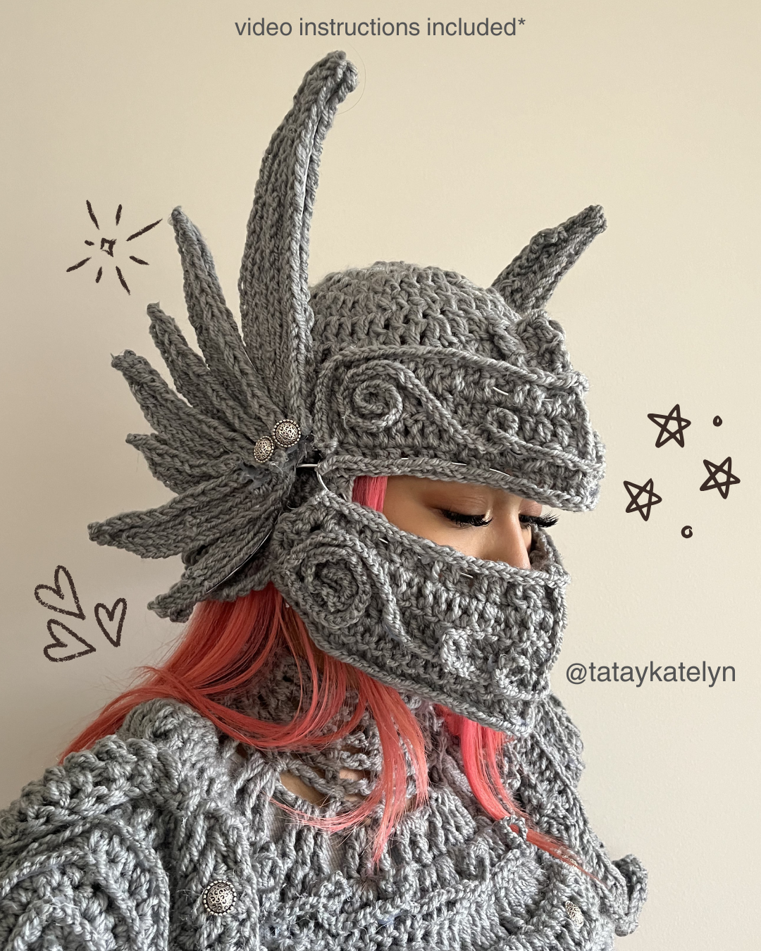 KNIGHT HELM CROCHET PATTERN