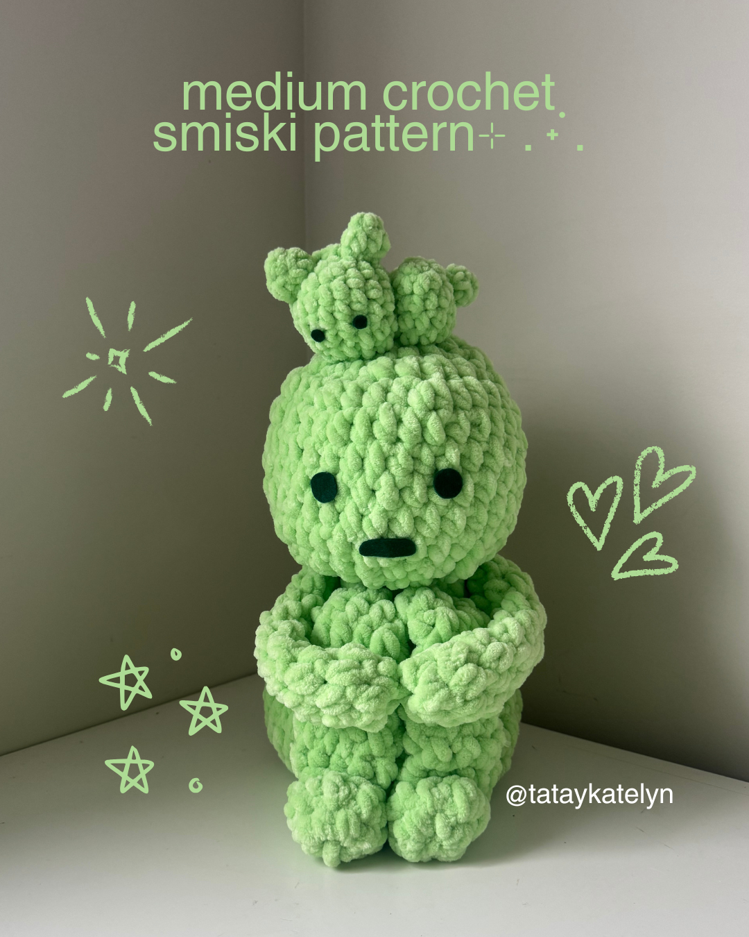 2 in 1 SMALL + MEDIUM SMISKI CROCHET PATTERN