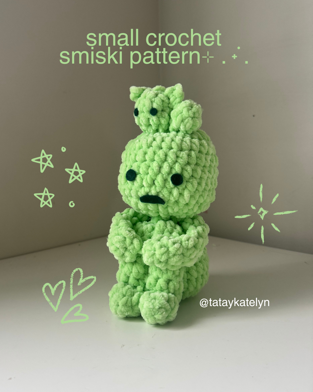 2 in 1 SMALL + MEDIUM SMISKI CROCHET PATTERN