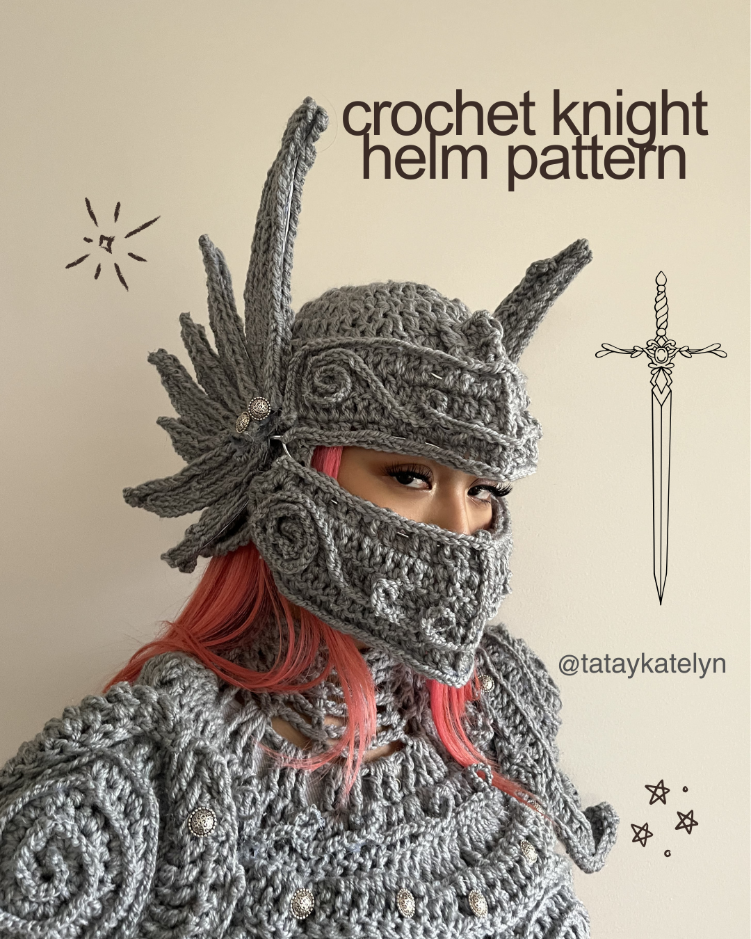 KNIGHT HELM CROCHET PATTERN